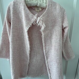 Hayden Girls Blush Textured Cardigan